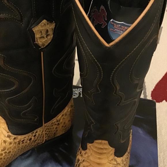 Wild West cowboy boots- Buttercup- Python - Picture 6 of 13